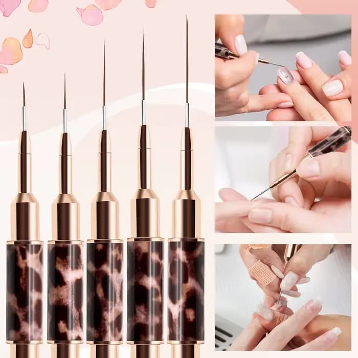 Ensemble de pinceaux à double extrémité pour la conception d'ongles