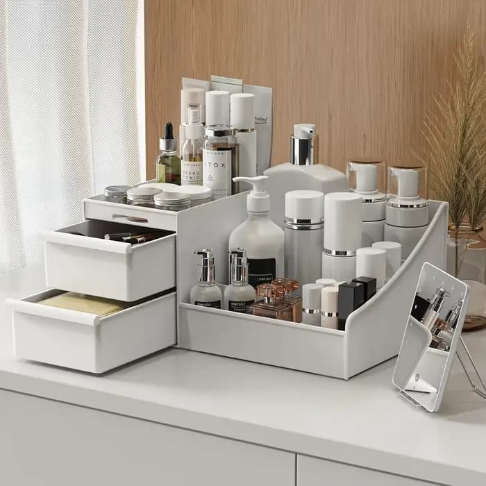 Boîte de rangement pour parfums pour hommes avec tiroirs - Organiseur cosmétique