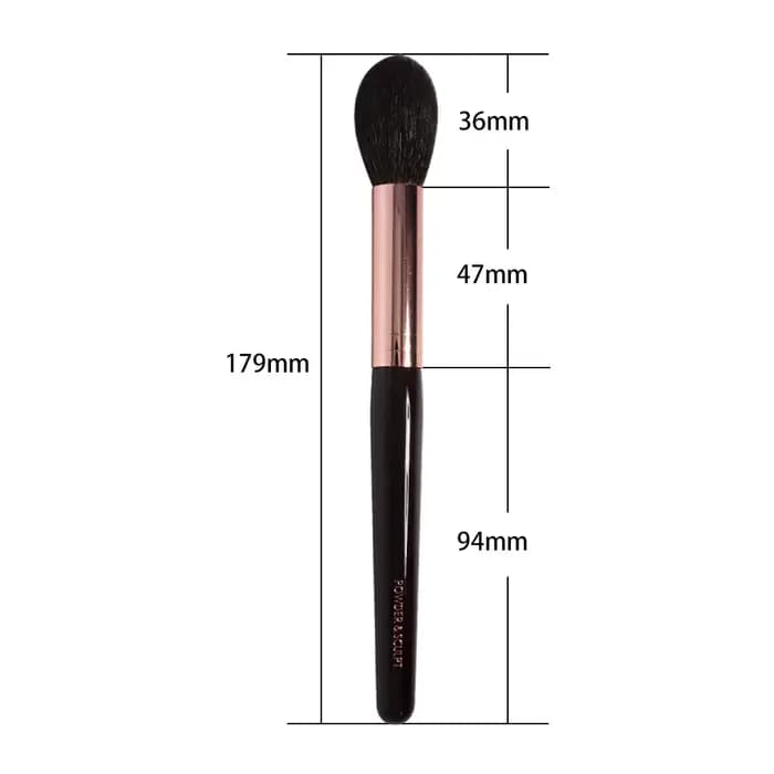 CT – brosse de maquillage en poils d'écureuil et de chèvre