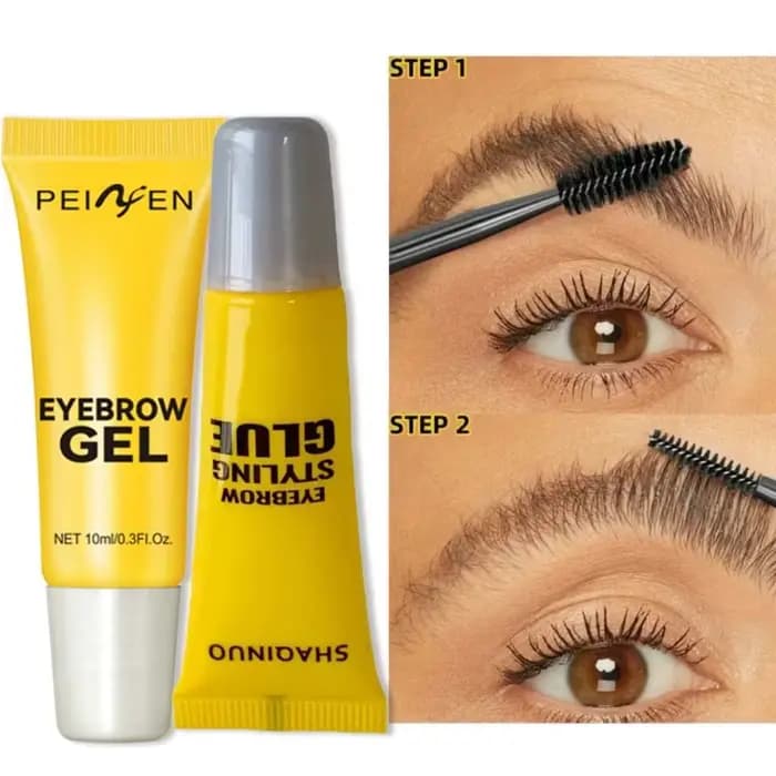 Gel coiffant sourcils, Crème coiffante sourcils avec brosse, Gel sourcils effet naturel, Gel sourcils fixation forte, Pâte fixante sourcils transparente, Cosmétique
