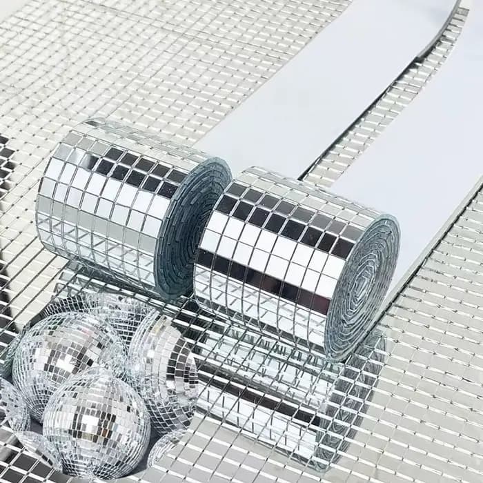 Mini miroirs carrés auto-adhésifs