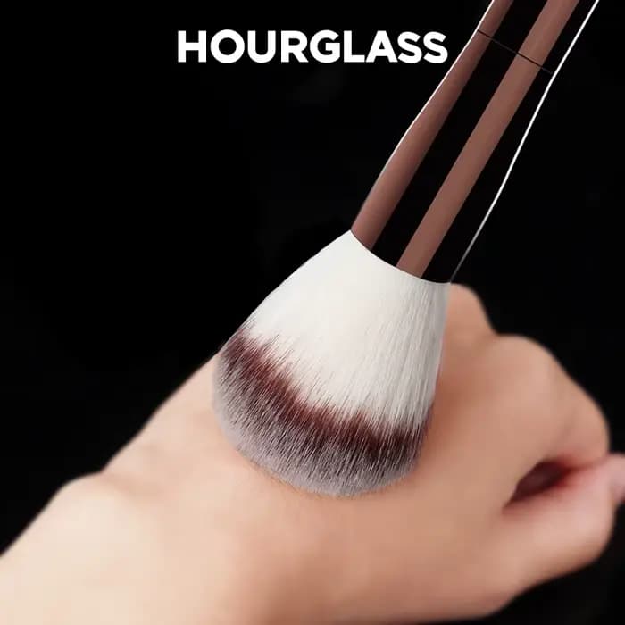 Pinceau de maquillage sablier-brosse à poudre à tête ronde No.1