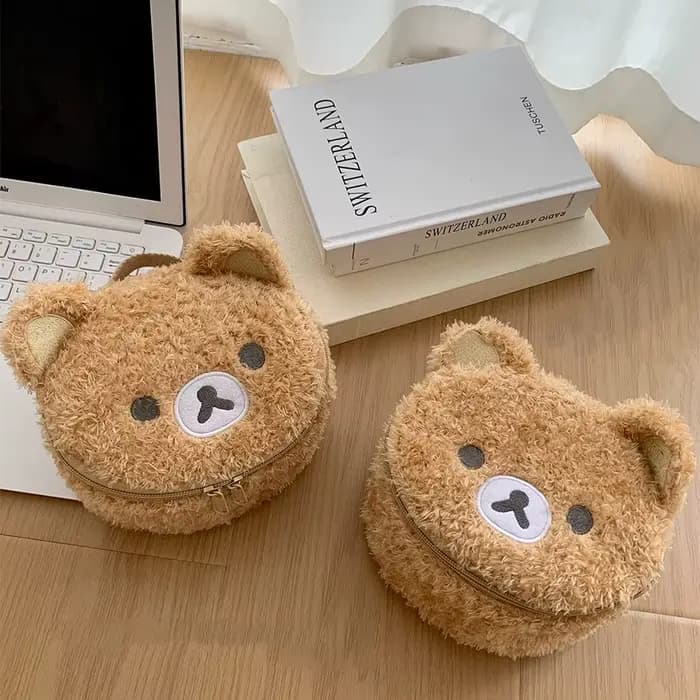 Étui de maquillage en peluche