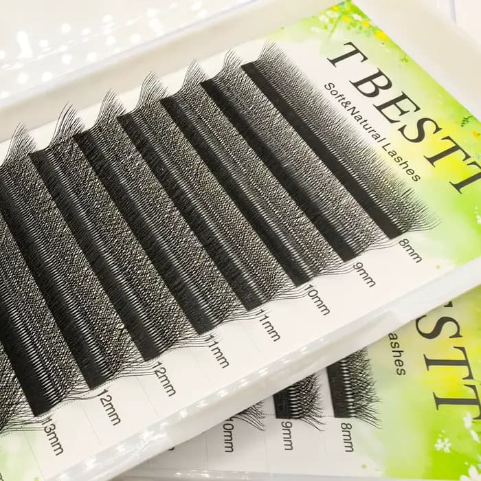 Tbestt brésilien Cilios L M Curl 5D 6DW Extensions de cils doux