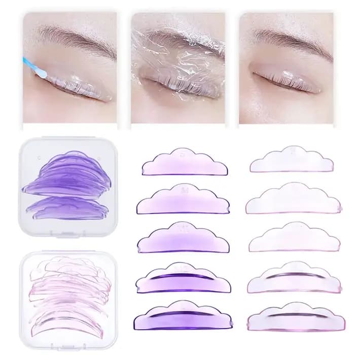 5 paires de coussinets de levage de cils auto-adhésifs
