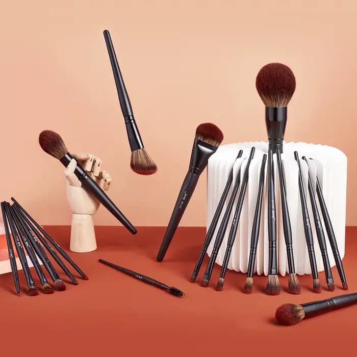 Jessup pinceaux de maquillage ensemble 3-21 pièces Premium synthétique grande poudre fond de teint correcteur fard