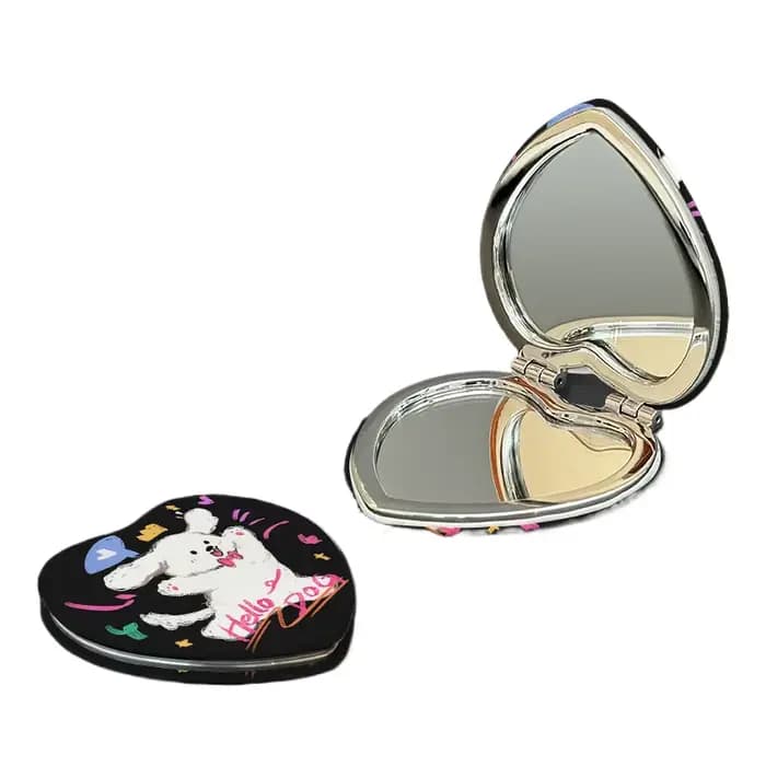 Couverture moderne miroirs maquillage coeur noir Design esthétique miroir Kawaii Cool créatif Espejos Decorativos décoration de la maison