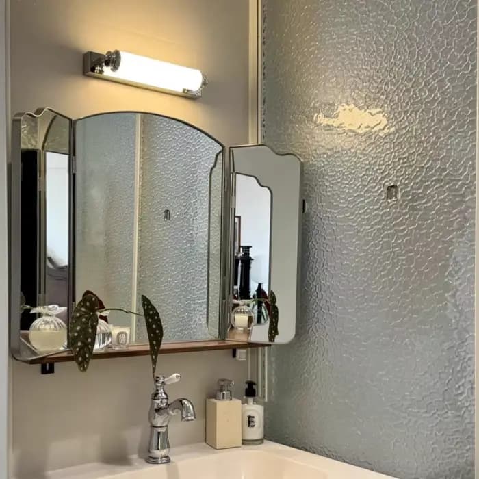 Miroir Triple pli de luxe rétro 80x60