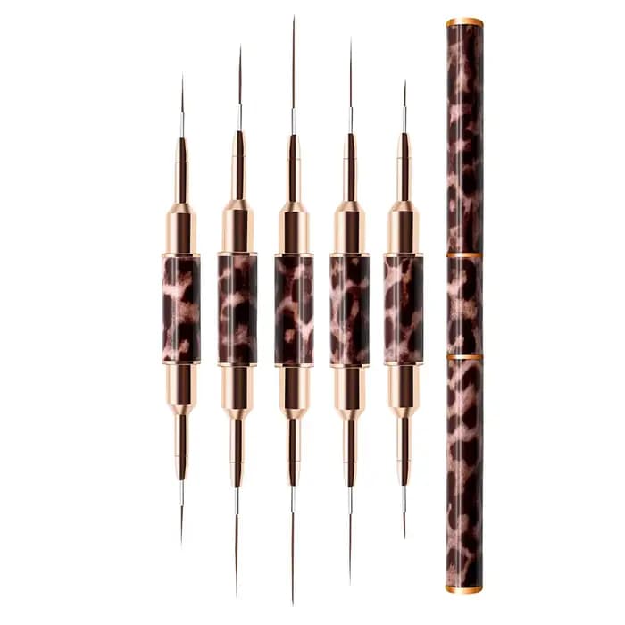 Ensemble de pinceaux à double extrémité pour la conception d'ongles