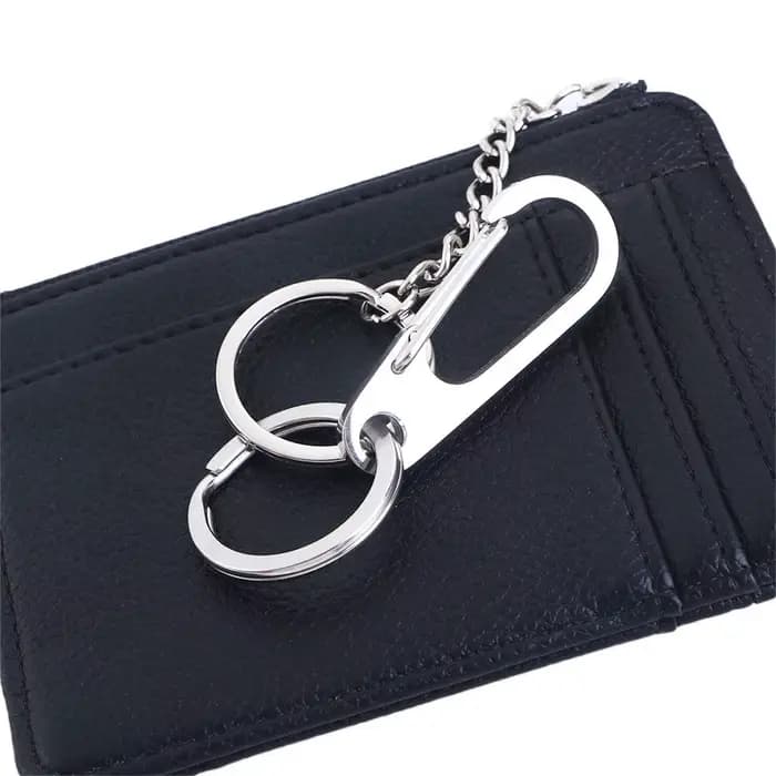 Porte-clés multifonction en métal pour accessoires de voiture, avec tournevis intégré