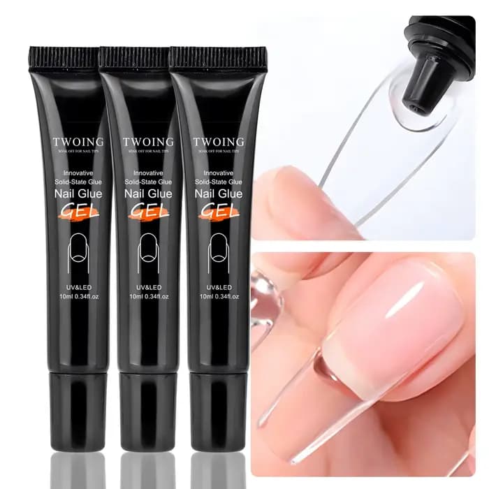 Colle à ongles solide, Gel pour pression sur les ongles