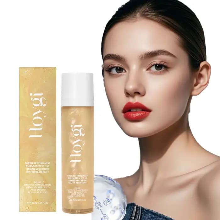 Spray de réglage de maquillage Spf 50 +