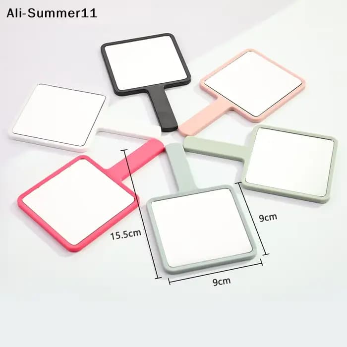 【S11】()1 pièce Nouveau Miroir de Maquillage Carré à Poignée 2025