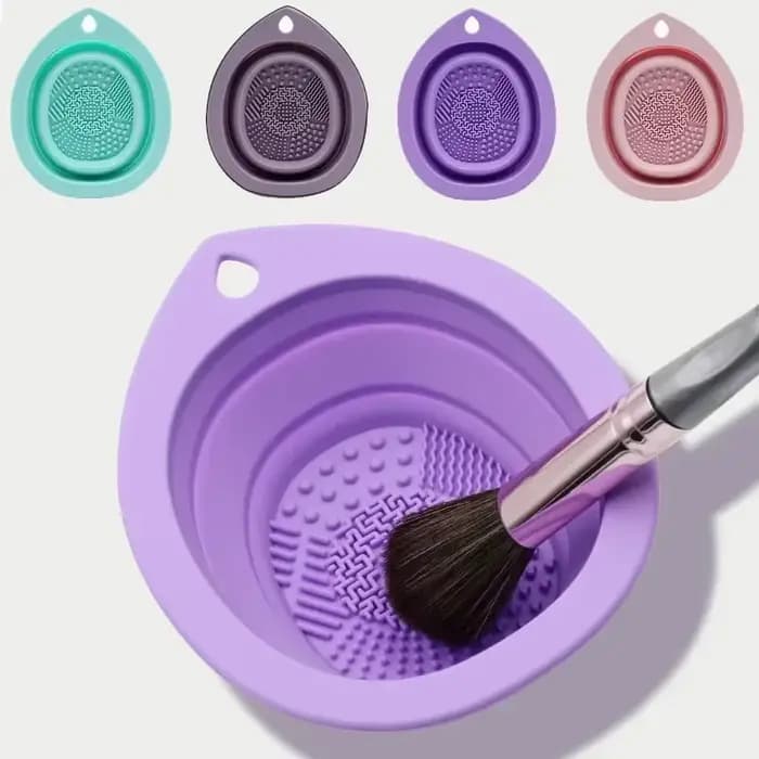 Nettoyeur de pinceaux de maquillage en Silicone