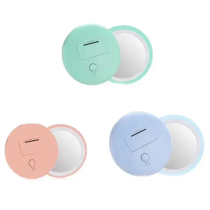 Mini miroir cosmétique de maquillage rond HD