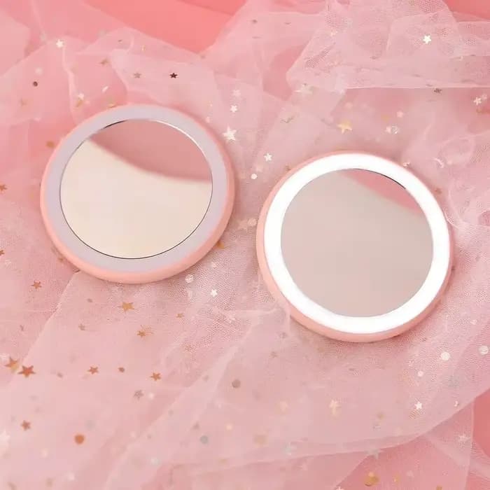 Mini miroir cosmétique de maquillage rond HD