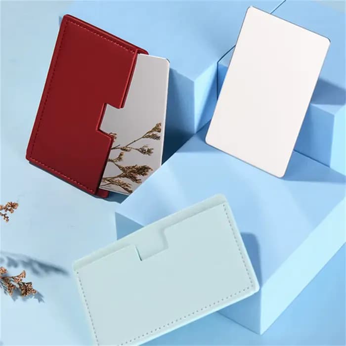 Miroir de beauté cosmétique de couleur unie