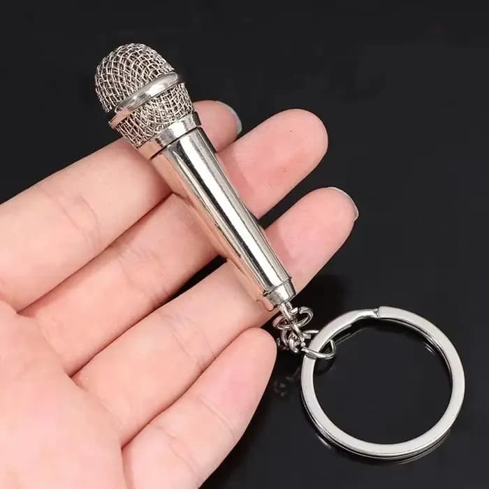 Porte-Clés Pendentif Microphone pour Homme et Femme, Chanteur, Amoureux de la Musique, Rock, Sac, Breloque, Accessoires, Bar, Cadeaux de ix, Nouveau