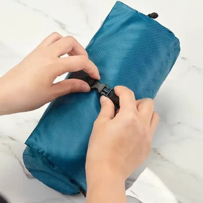 Trousse de toilette de voyage multifonctionnelle pour hommes: organisateur Compact pliable et étanche