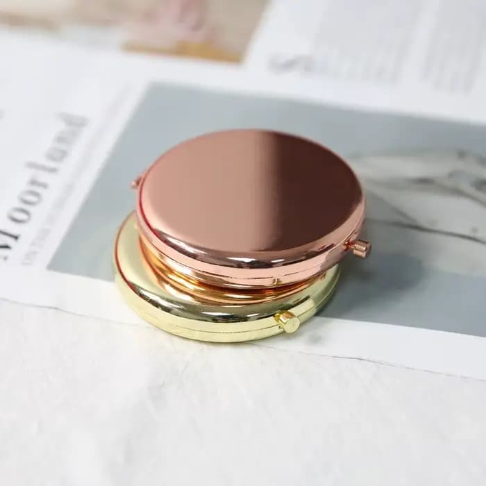 Petit miroir Double face Portable pliant rond