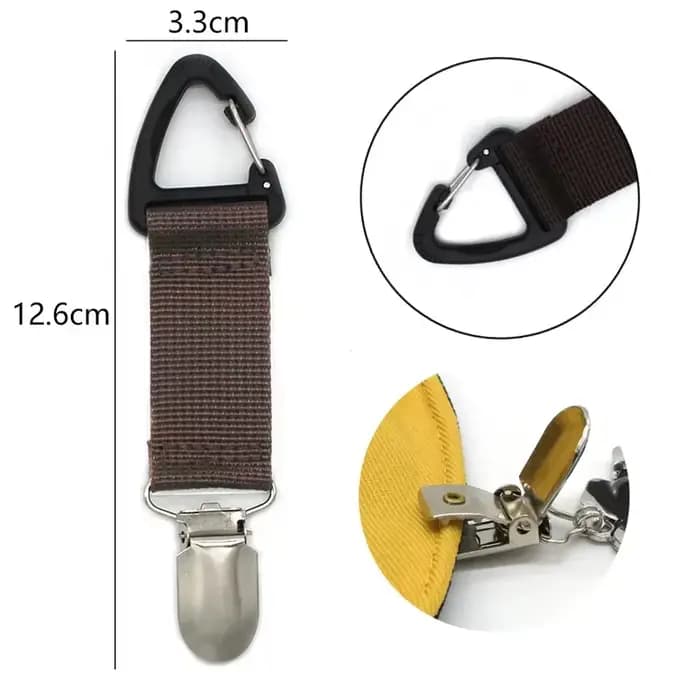 Chapeau Clip sur sac pour voyager suspendu sur sac à main sac à dos bagages porte-chapeau enfants adultes voyage en plein air accessoires de plage
