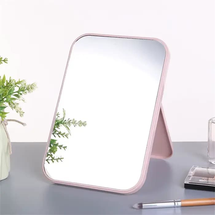 Miroir de maquillage de bureau portable avec support