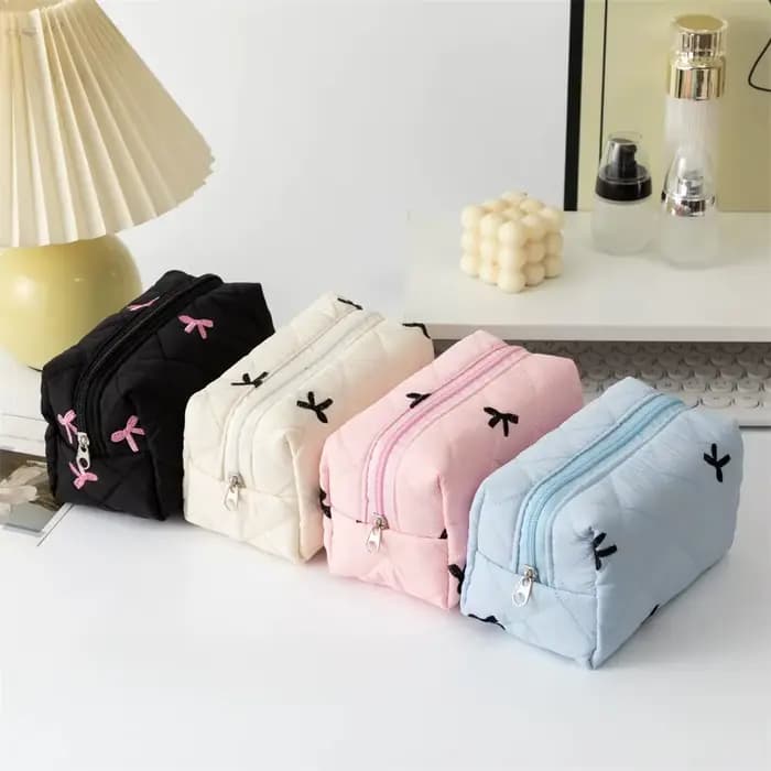 Pochette à maquillage brodée pour femmes