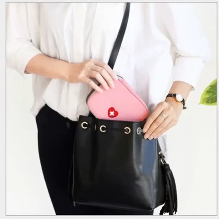 Mini trousse de premiers secours à domicile, sac de rangement multifonctionnel, rangement portable pour tablette, grande capacité et plusieurs compartiments