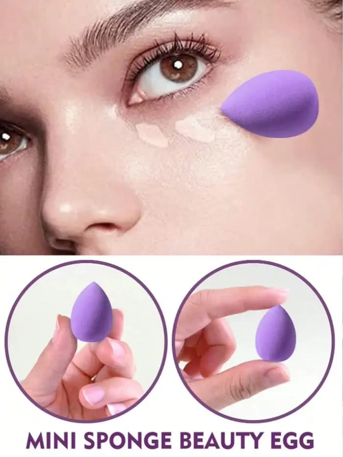 3/20/60 pièces Portable réutilisable goutte d'eau forme Mini mélangeur éponge beauté fond de teint cosmétique