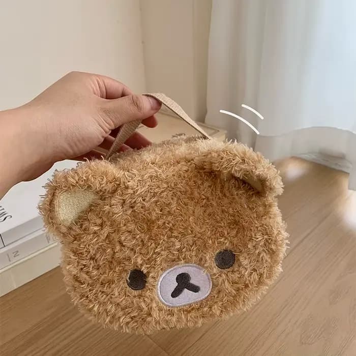 Étui de maquillage en peluche
