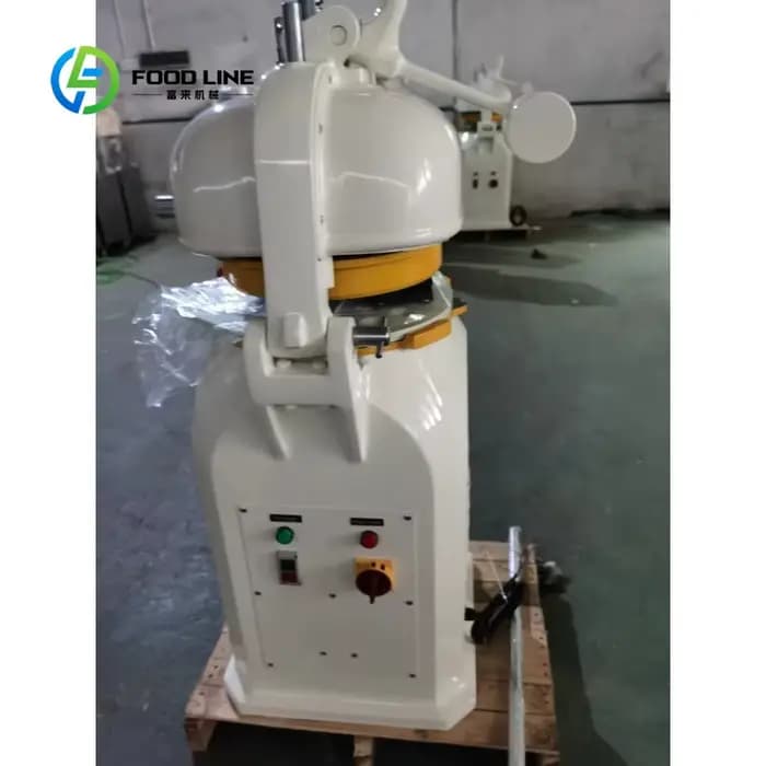 Machine automatique personnalisée pour la division et le façonnage de mini-pains, idéale pour la fabrication de roti et la production de boules de pâte en boulangerie.