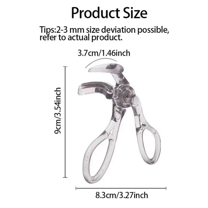 Recourbe-cils double type avec peigne – Options de clips larges et partiels