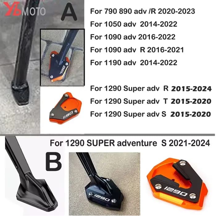 Pour KTM 1290 890 790 1190 1090 1050 ADVENTURE super adv R S T accessoires de moto support latéral béquille Extension de pied