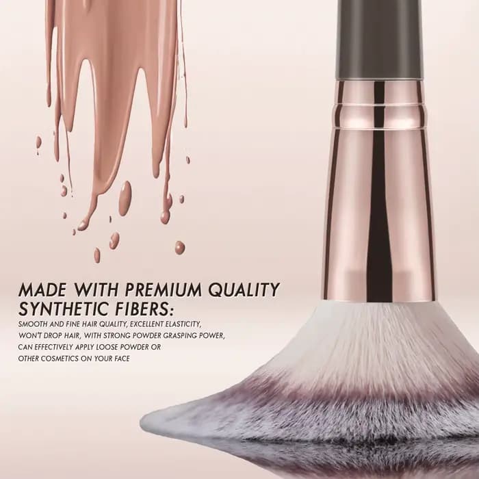 Pinceau bronzant double embout
