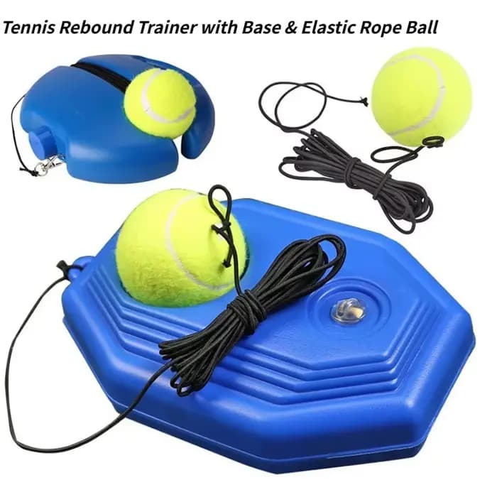 Kit d'entraînement de tennis Solo Rebound avec balles à cordes, équipement d'entraînement individuel pour débutants