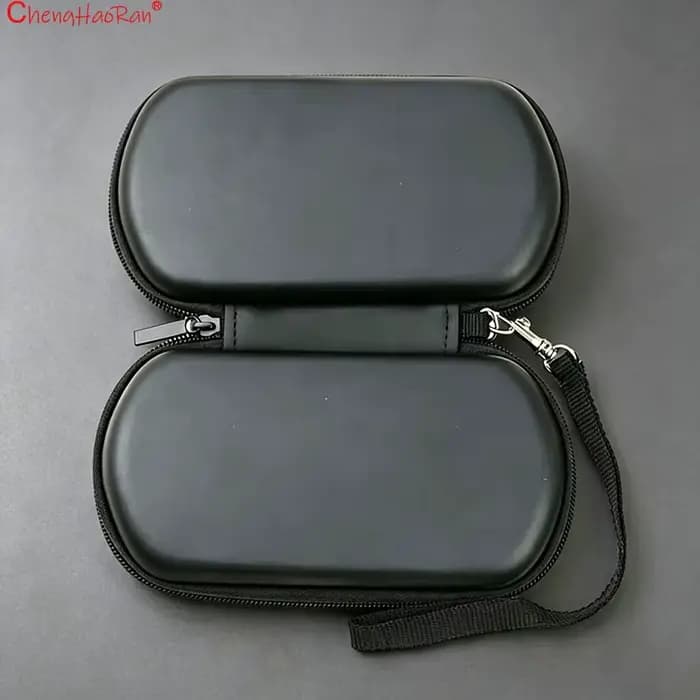 ChengHaoRan 1 sac de rangement rigide noir pour PSP GO, sac de protection anti-poussière avec 1 cordon de maintien, sans logo