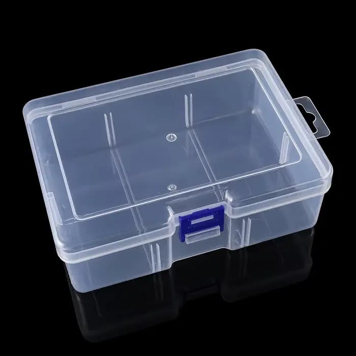 Boîtes de rangement en plastique transparentes, 1 pièce, pour accessoires de quincaillerie de bijoux, petits articles pour bricolage, perles de bijoux, artisanat, boîte conteneur