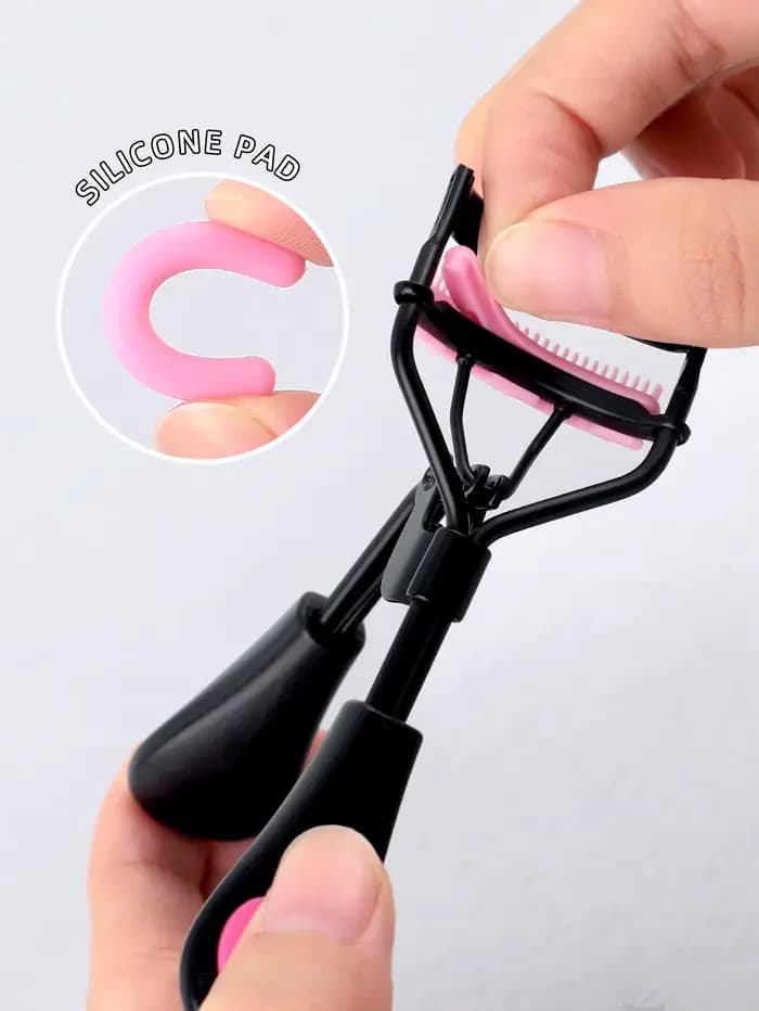 1 recourbe-cils en acier inoxydable avec peigne