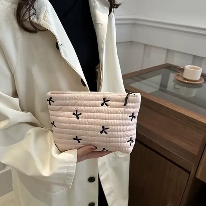 Trousse de maquillage mignonne avec fermeture éclair