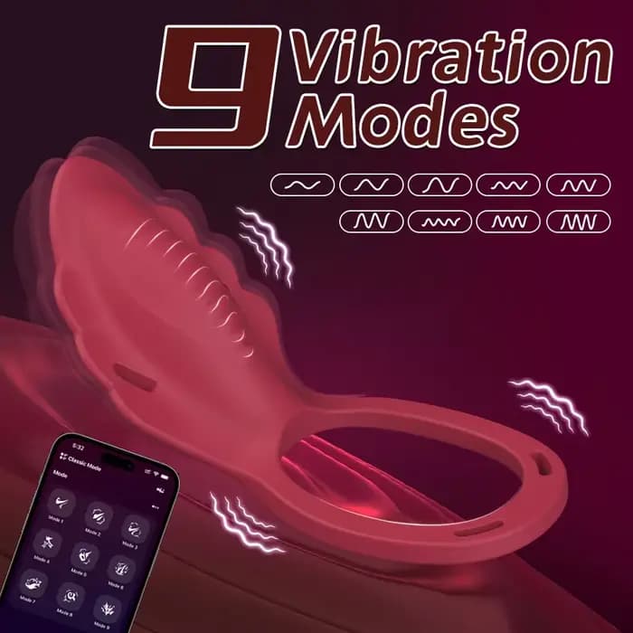 Vibrateur portable pour sous-vêtements féminins, stimulateur clitoridien avec anneau vibrant pour pénis, jouet sexuel pour adultes pour couples, plaisir amélioré