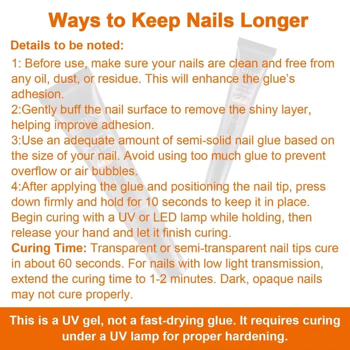 Colle à ongles solide, Gel pour pression sur les ongles