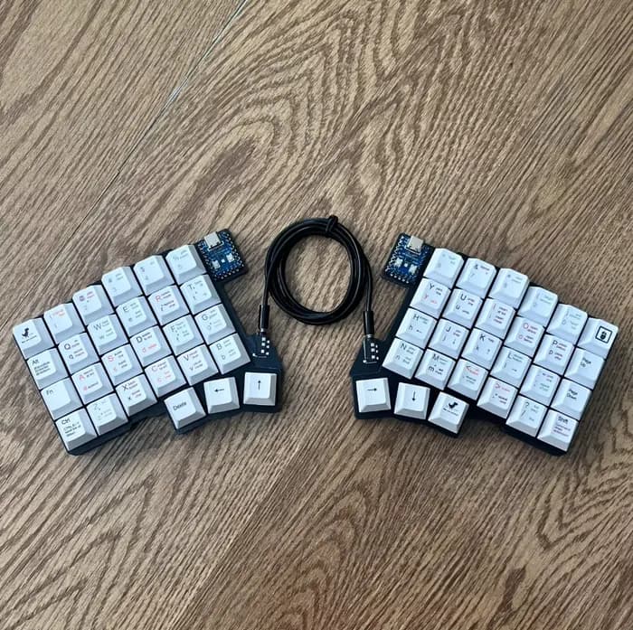 Silakka54 clavier mécanique divisé filaire personnalisé monomode échange à chaud ergonomique jeu clavier divisé Support QMK/VIAL