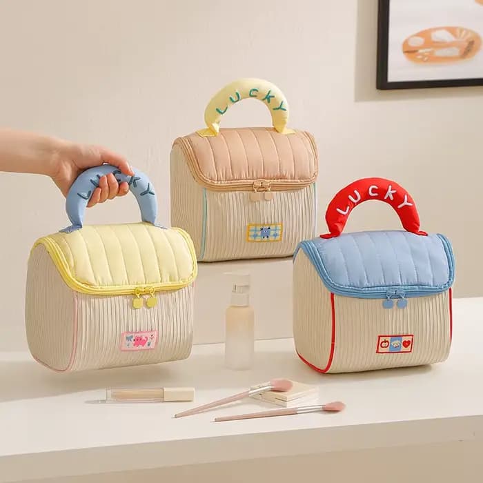 Trousse de Maquillage Mignonne à Motifs de Dessins Animés
