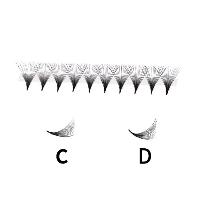 Extensions de cils préfabriquées