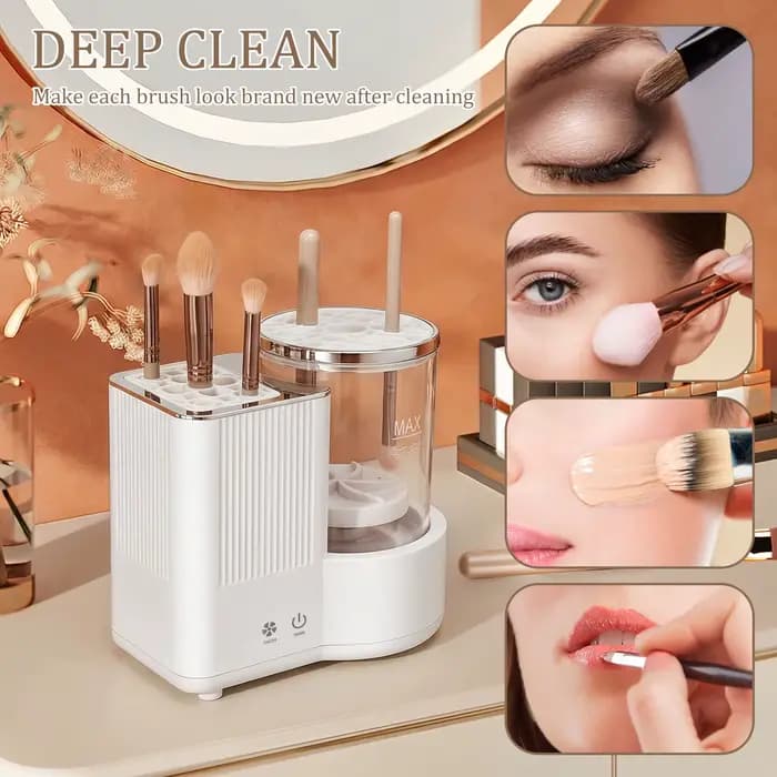 Machine de nettoyage électrique 3 en 1 pour pinceaux de maquillage
