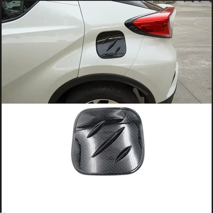 Couvercle de réservoir d'huile en fibre de carbone ABS, 1 pièce, autocollant pour cadre de voiture, pour Toyota C-HR CHR 2016 2017 2018