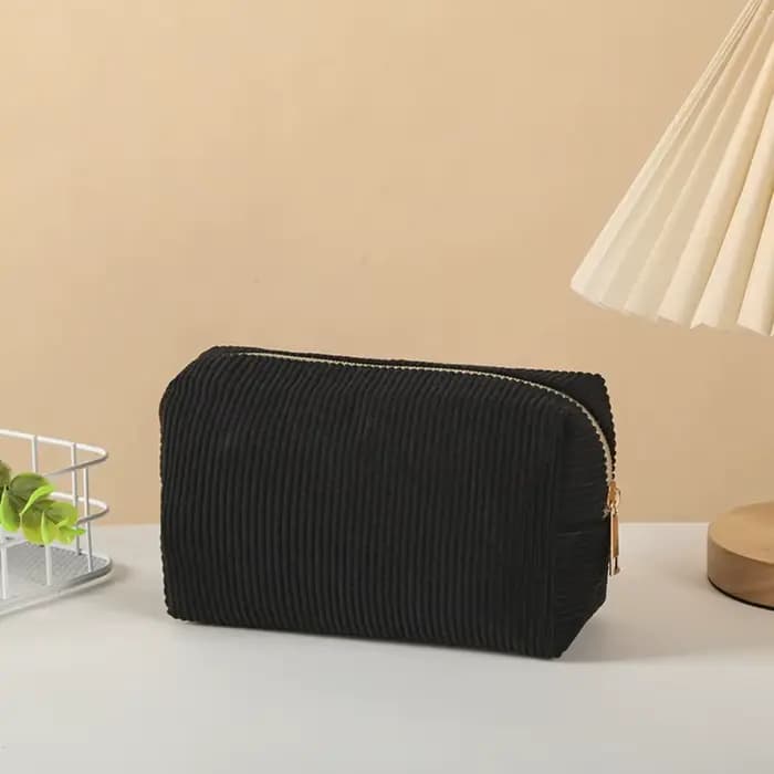 Trousse à crayons Portable en velours côtelé pour étudiants
