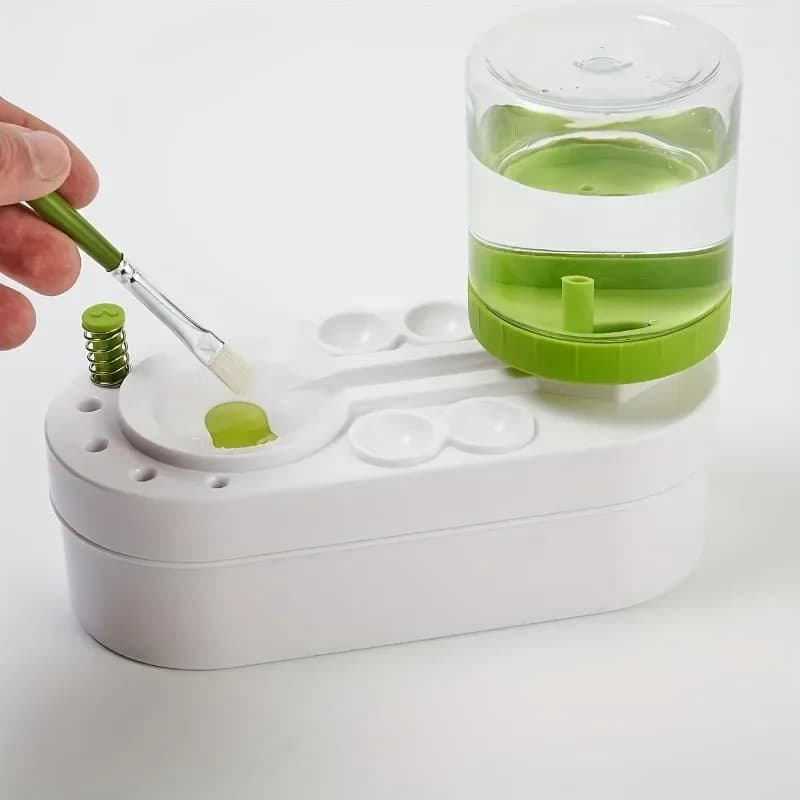Nettoyeur de pinceaux, outil d'art, système de circulation d'eau en forme de goutte pour pinceaux à