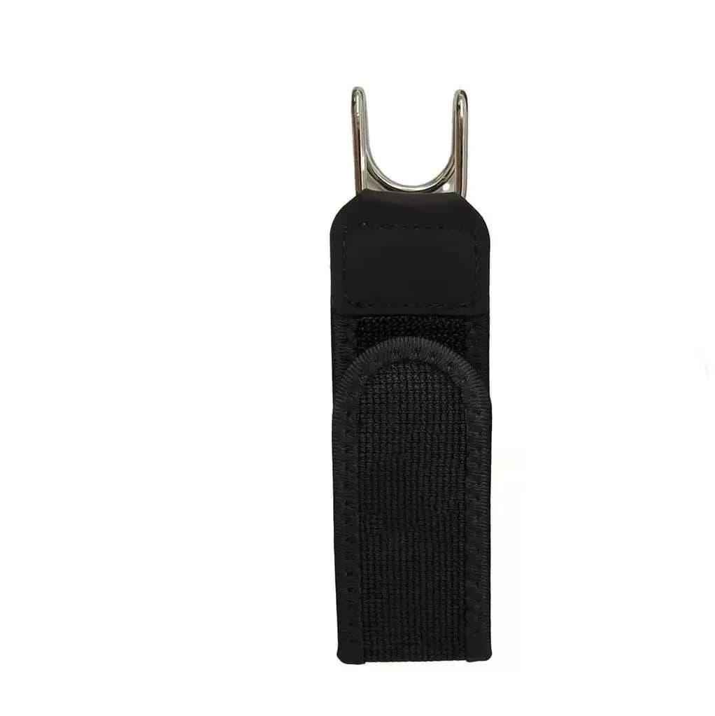Ceinture élastique réglable avec boucle, bande magique et crochets métalliques