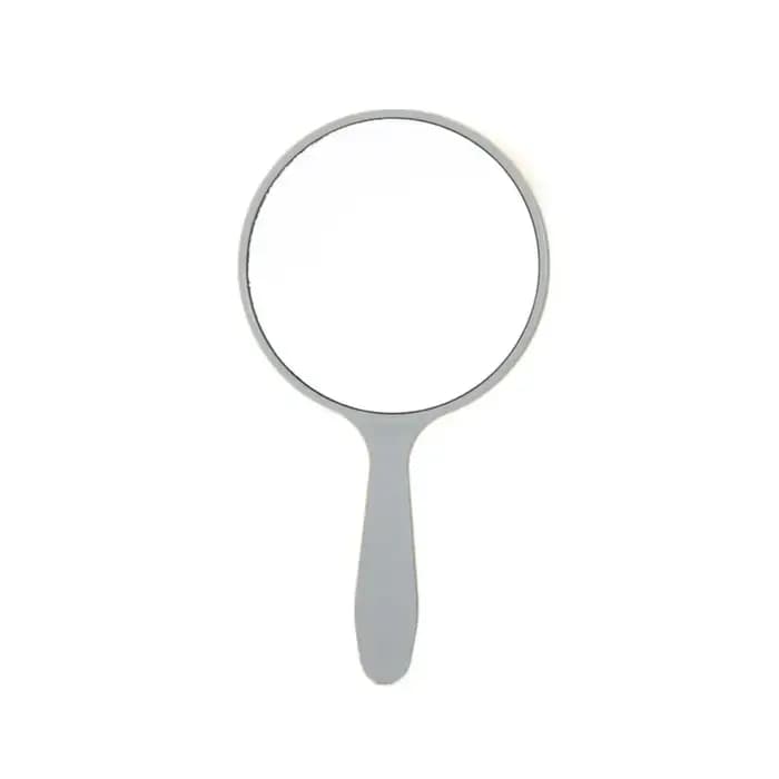 Petit miroir de maquillage portable anti-chute avec poignée